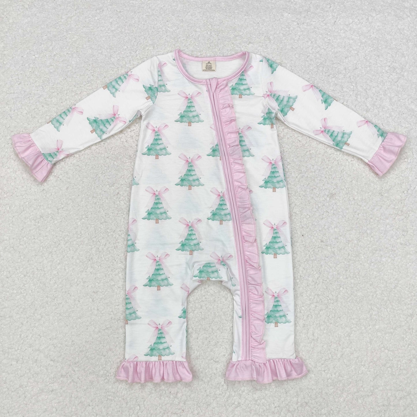 BAMBOO  LR1518 Christmas tree girl romper 202409 RTS sibling