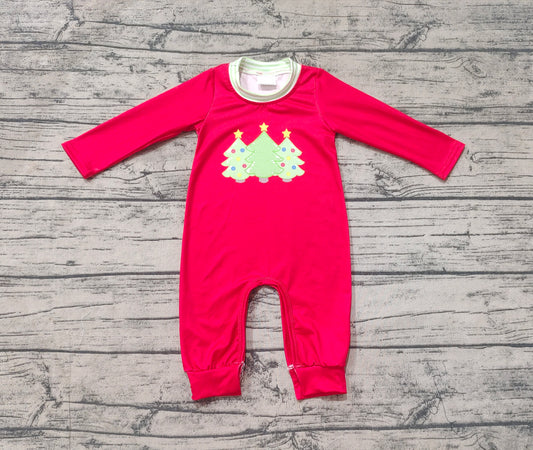 LR1561 Christmas tree sibling boy romper 202409 preorder