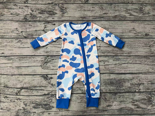 LR1574 boy camo blue romper 202409 preorder