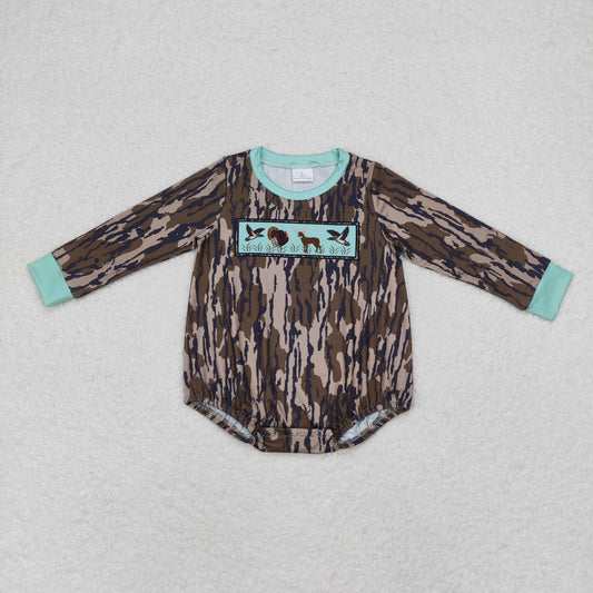 LR1576 camo turkey deer duck boy romper 202408 RTS