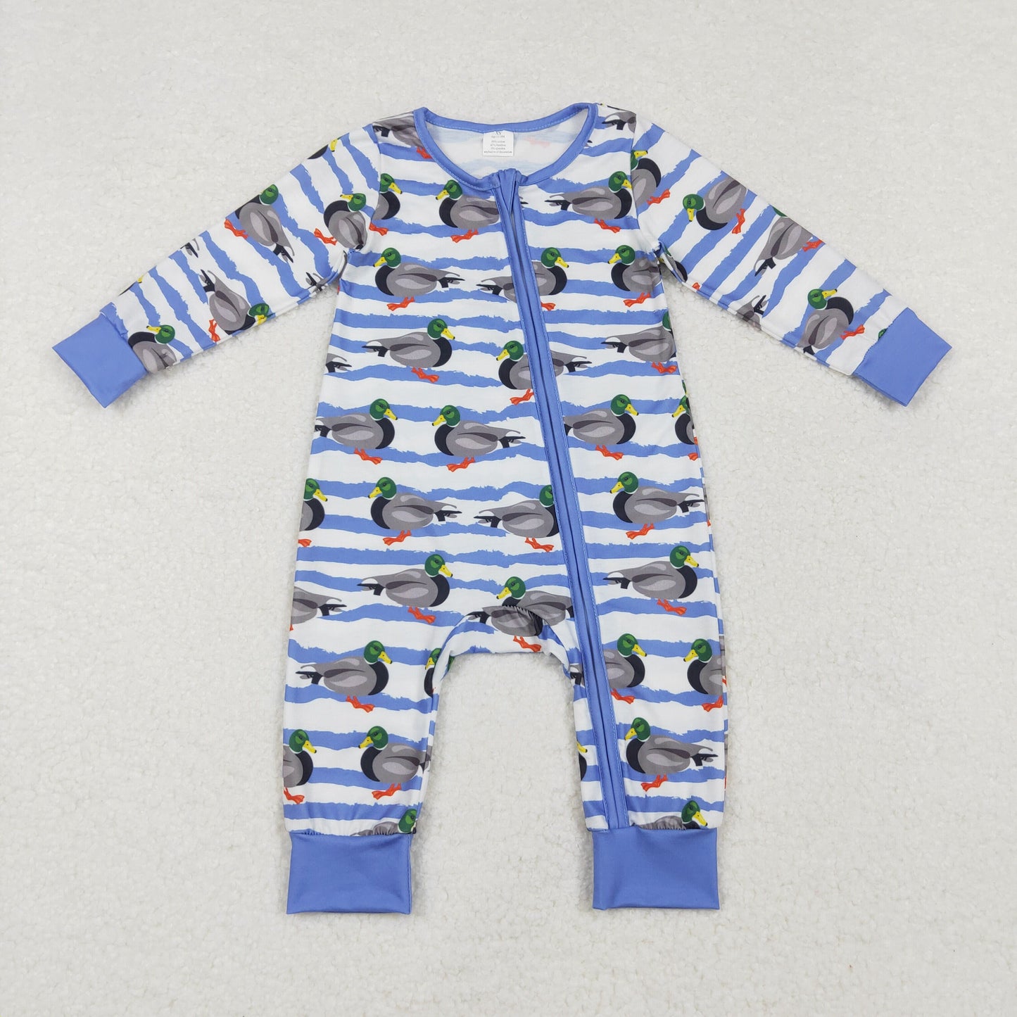 LR1645 -BAMBOO duck girl romper 202410 sibling RTS