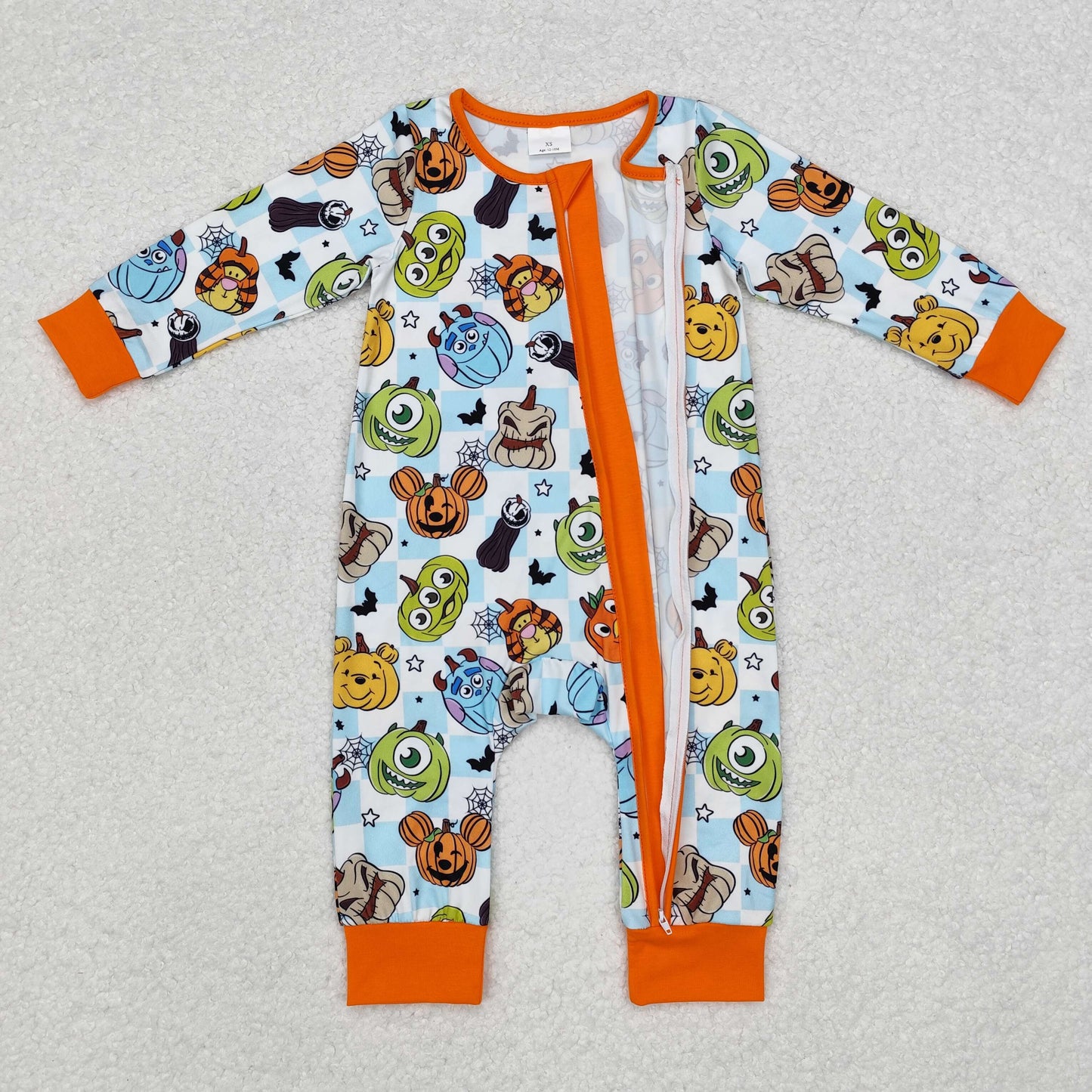 LR1650  halloween pumpkin boy romper 202409 RTS