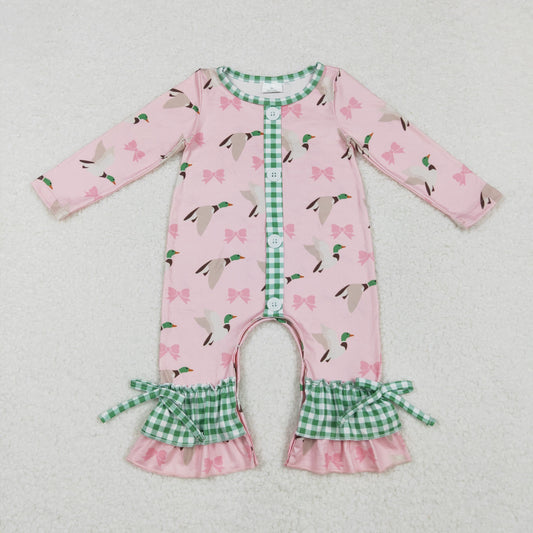 sibling LR1689 Christmas duck boy romper 202410 RTS