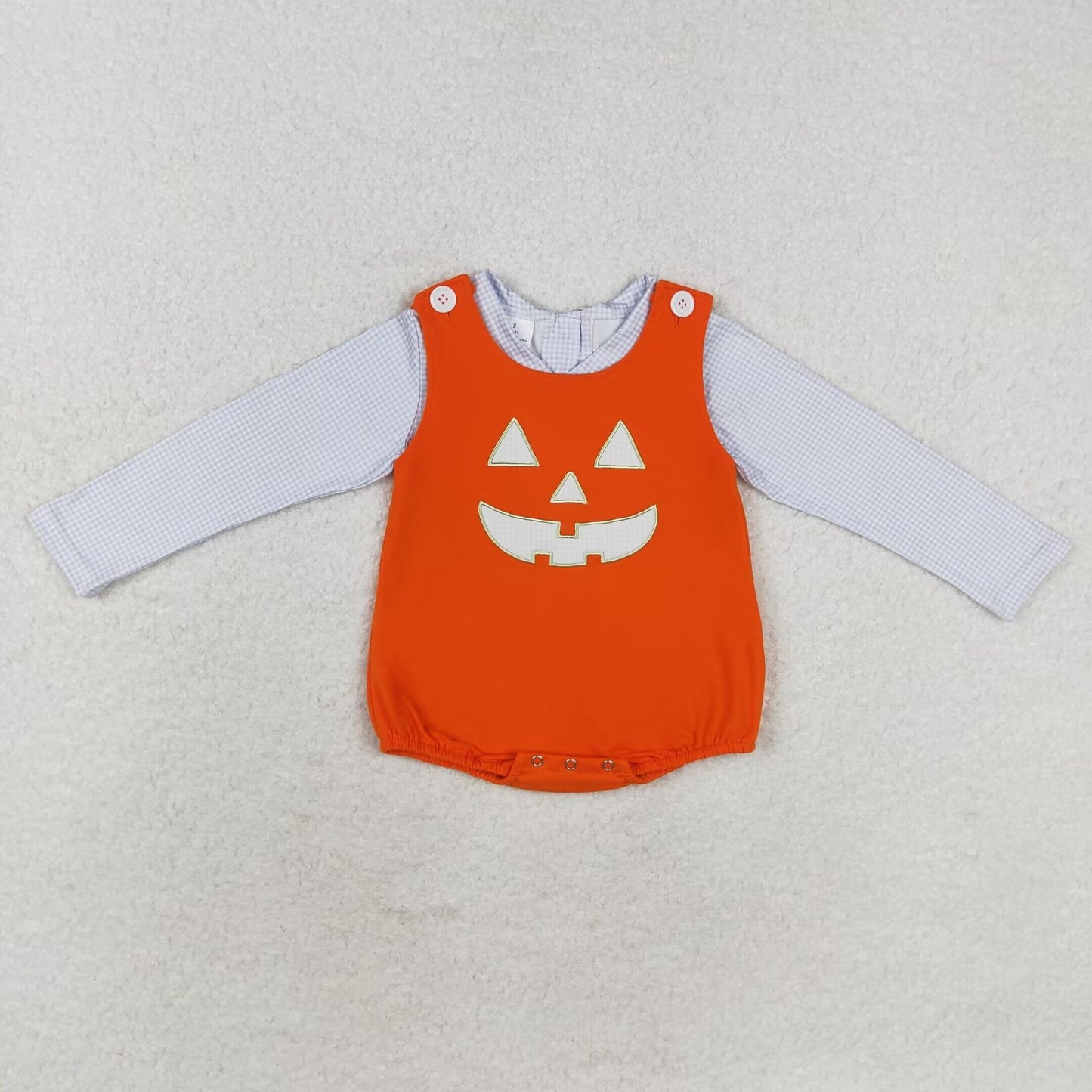 LR1704组合  embroidery Halloween  smile  LR1390 romper girl top and romper outfit set 202408 preorder sibling