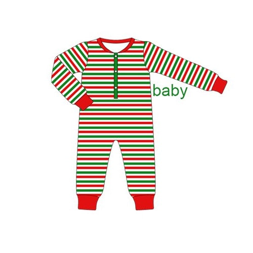 LR1721 stripe sibling  girl  romper 202408 preorder