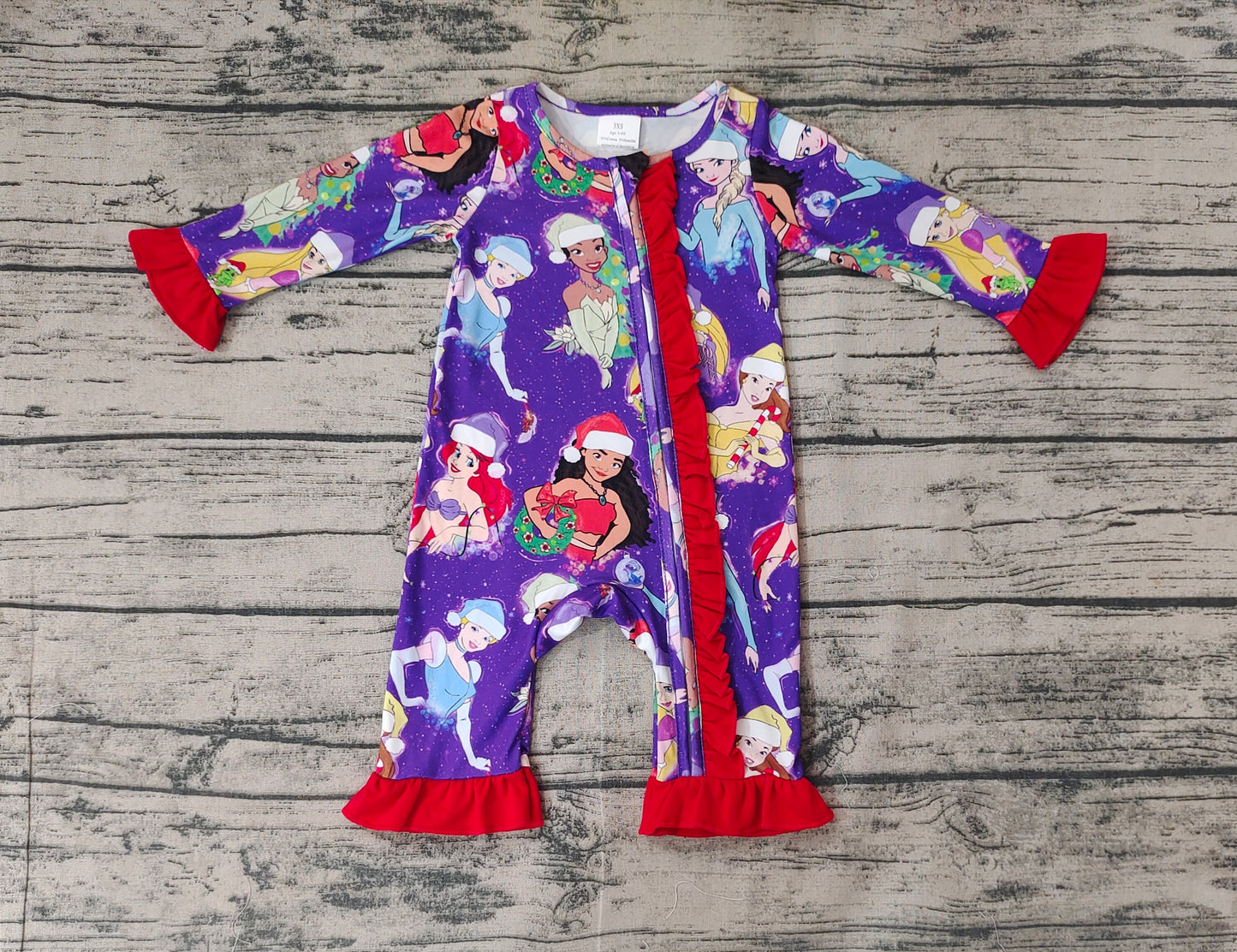 LR1741  Christmas princess sibling boy romper 202409 preorder