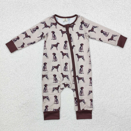 LR1759 dog sibling boy romper 202411 RTS