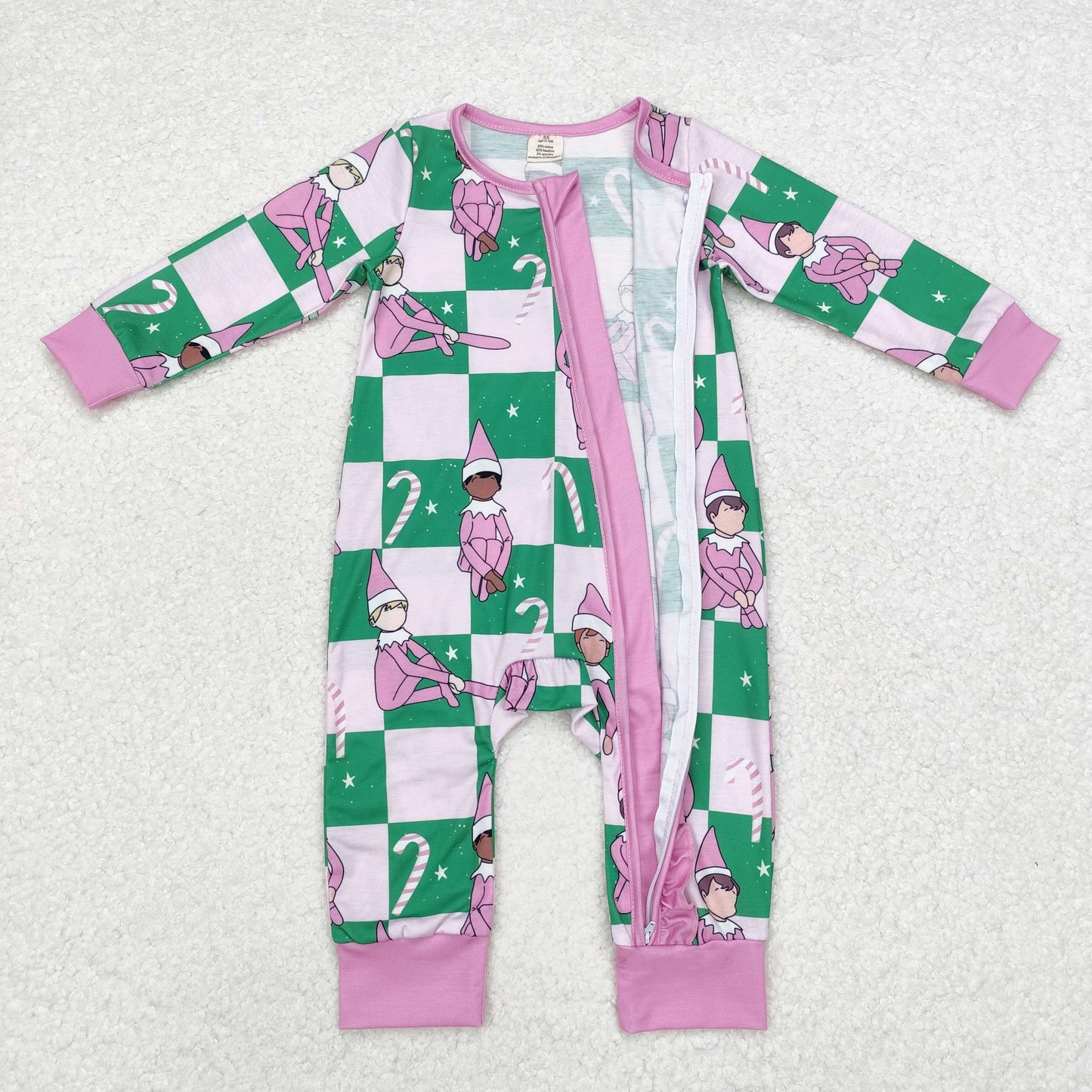 -BAMBOO LR1818 Christmas elf girl romper 202410  rts