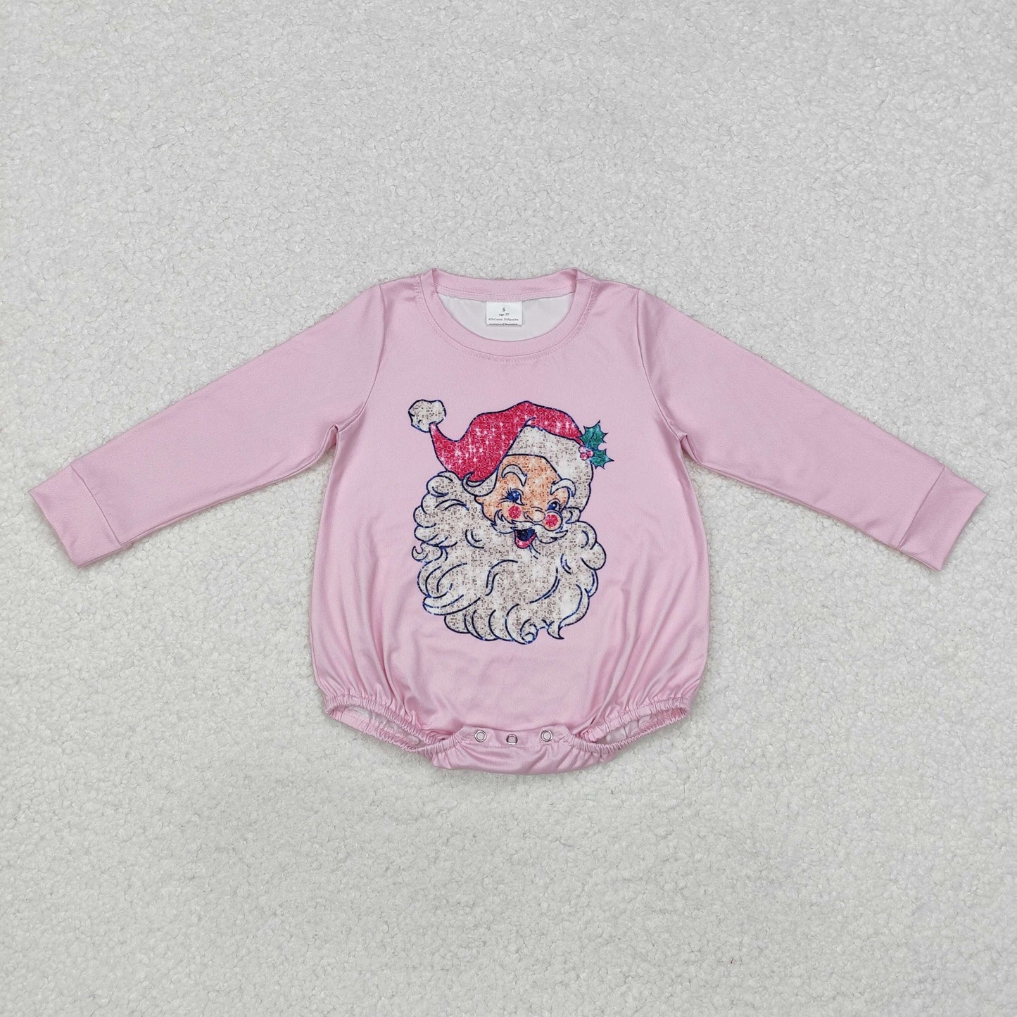 LR1819 Christmas santa pink romper 202411 RTS