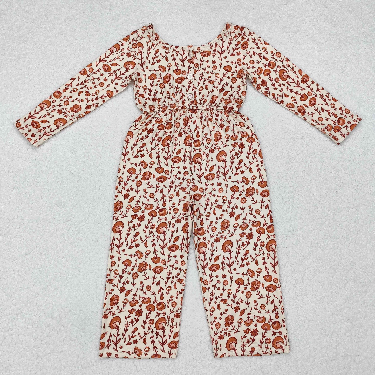 flower long sleeve girl jumpsuit LR1839 preorder overall 202410 RTS 202410