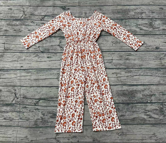 flower long sleeve girl jumpsuit LR1839 preorder overall 202409