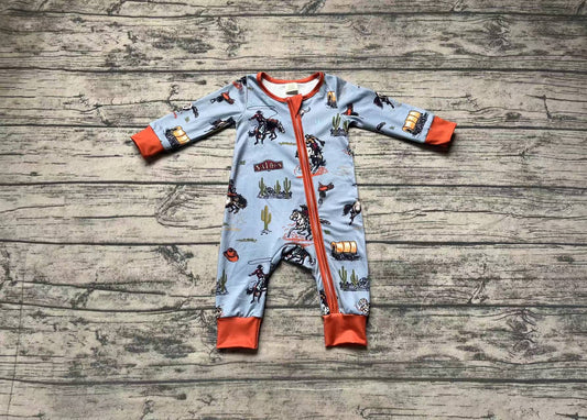 western horse hunting radeo sibling LR1858 girl romper 202409 preorder