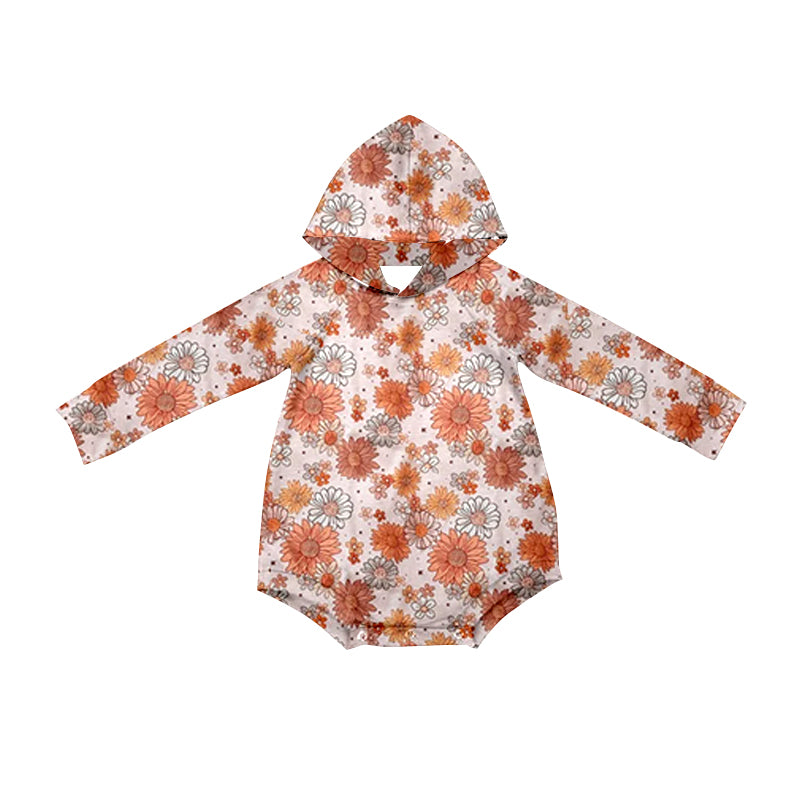 LR1883 sibling flower hoodie boy girl romper 202408 preorder