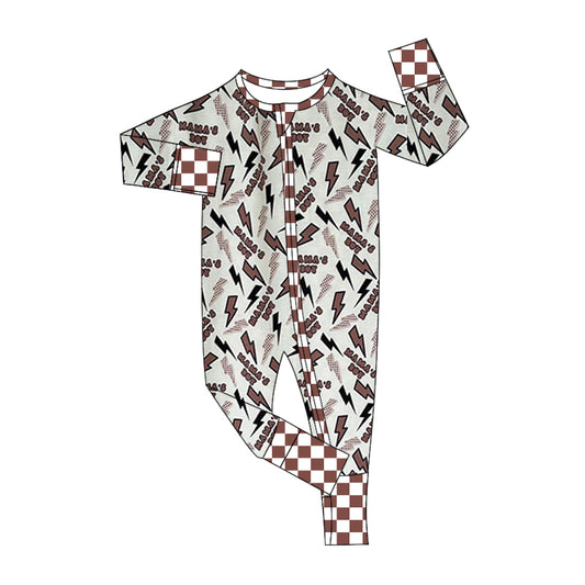 LR1952 preorder mama's boy flash lignting flowers romper jumpsuit overall  202409 romper