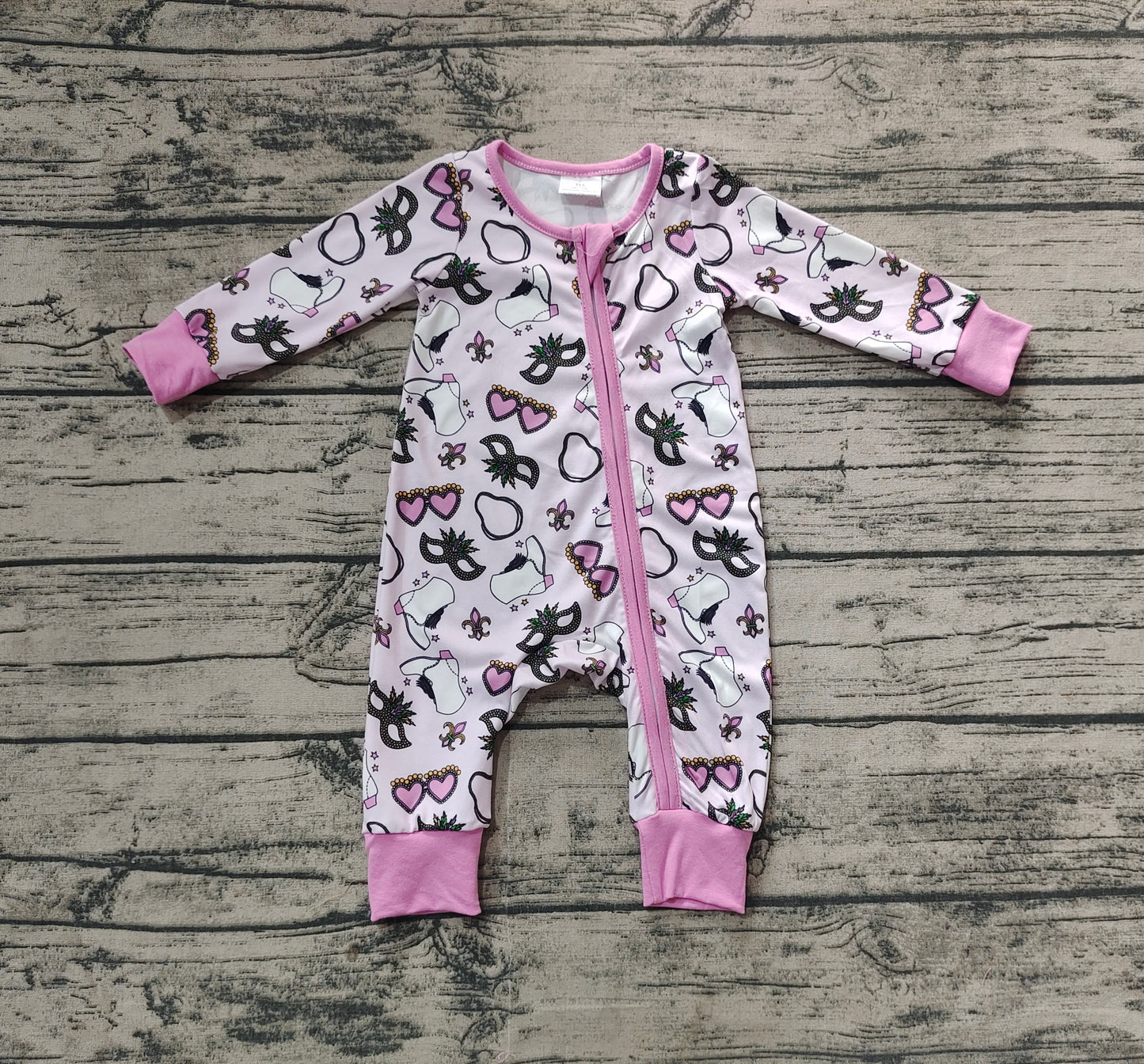 LR1902 cow western girl romper 202411 preorder sibling