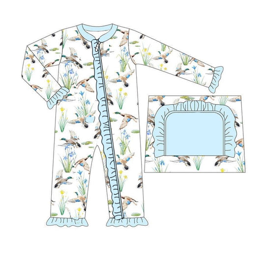 LR2095  western duck girl romper 202410 preorder sibling