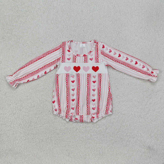 LR2134 western love valentine girl romper 202412  RTS sibling