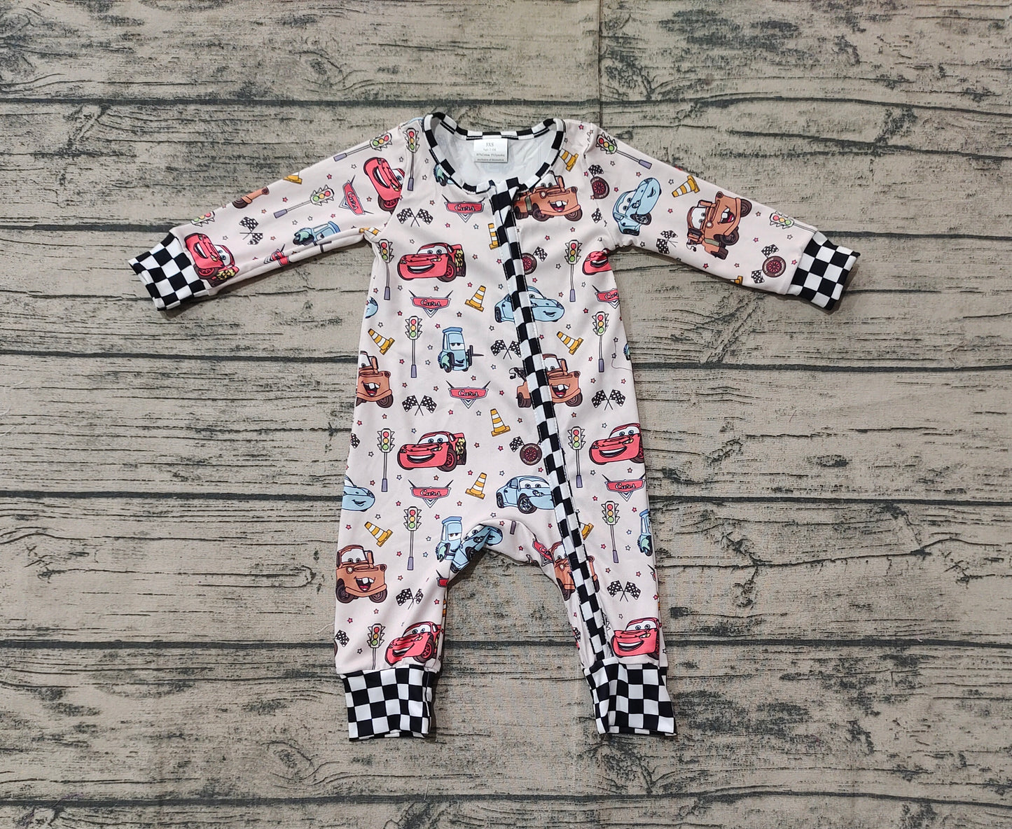 LR2160  car cartoon boy romper 202501  preorder sibling