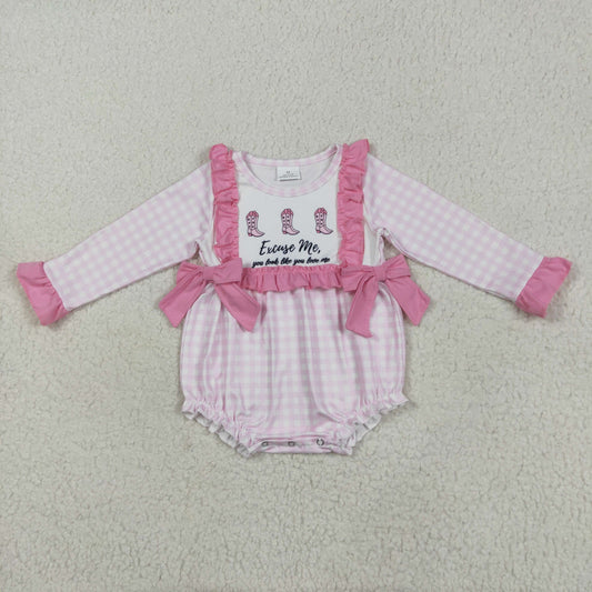 LR2190 RTS  Boots girl romper 202505