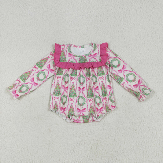 LR2202 Christmas tree girl summer romper 202506 preorder