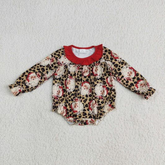 LR2237  Christmas  santa girl summer romper 202506 RTS