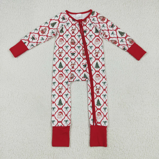 LR2248 Christmas  girl summer romper 202506 RTS