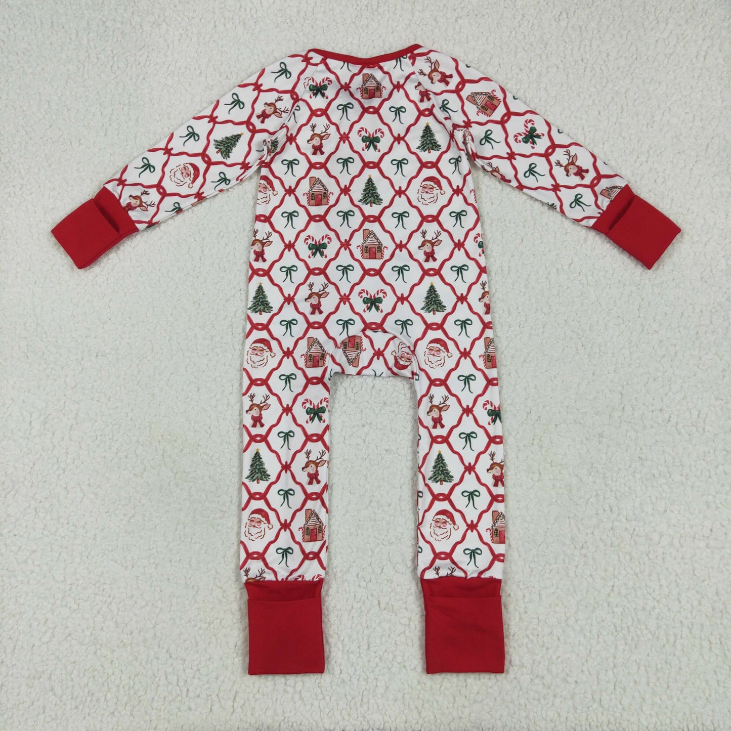 LR2248 Christmas  girl summer romper 202506 RTS