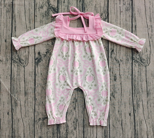 LR2255 pumpkin Halloween girl summer romper 202506 preorder