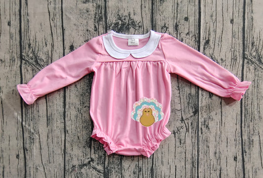 LR2262 embroidery  Thankful girl summer romper 202506 preorder