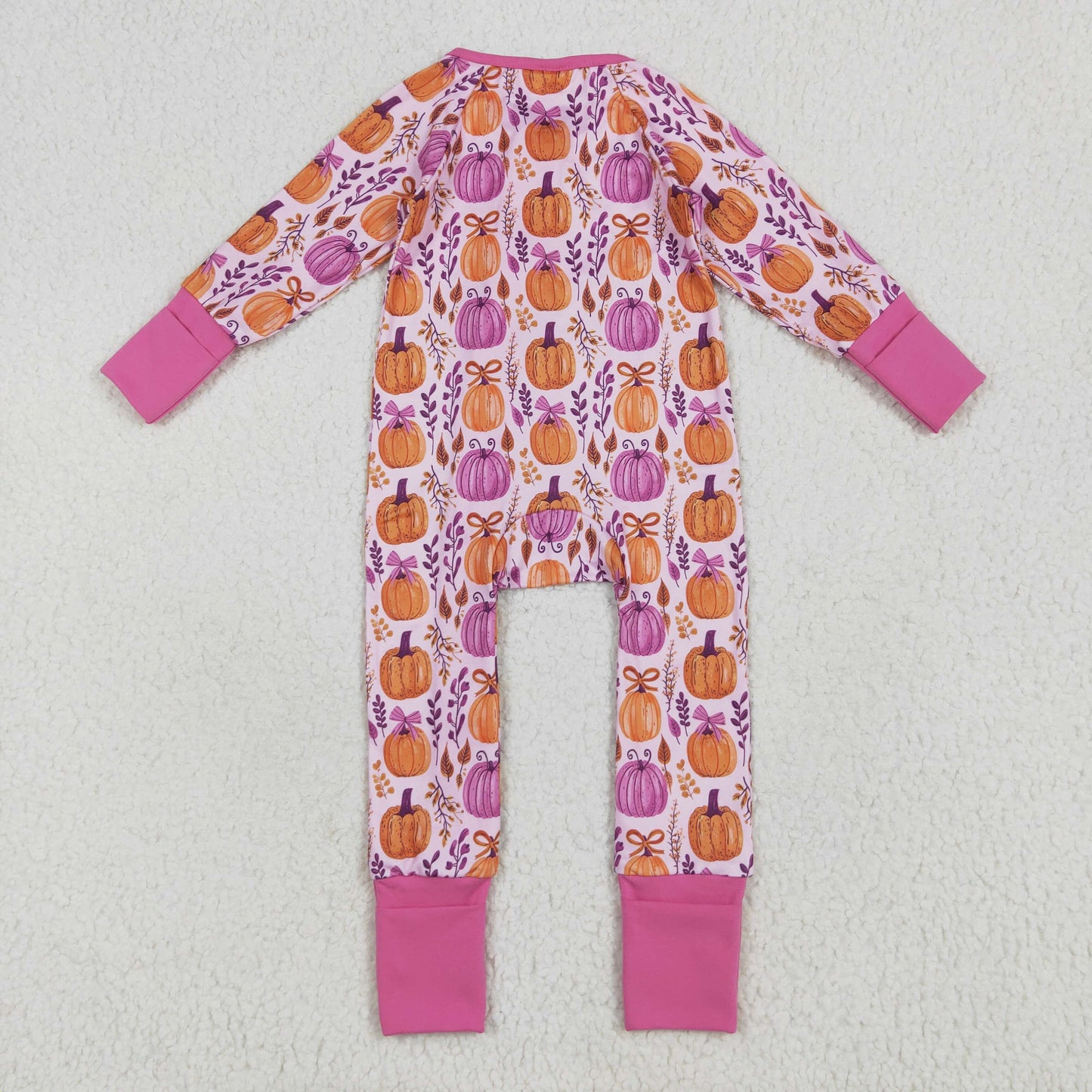 LR2270 pumpkin Halloween girl summer romper 202506  RTS