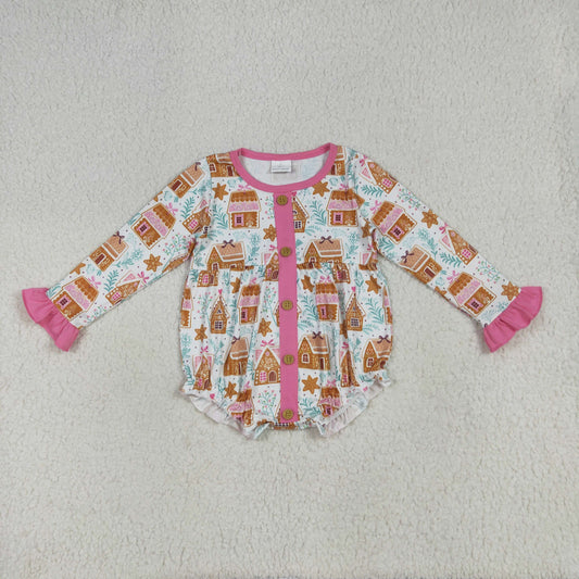 LR2282 house flower girl summer romper 202507 RTS