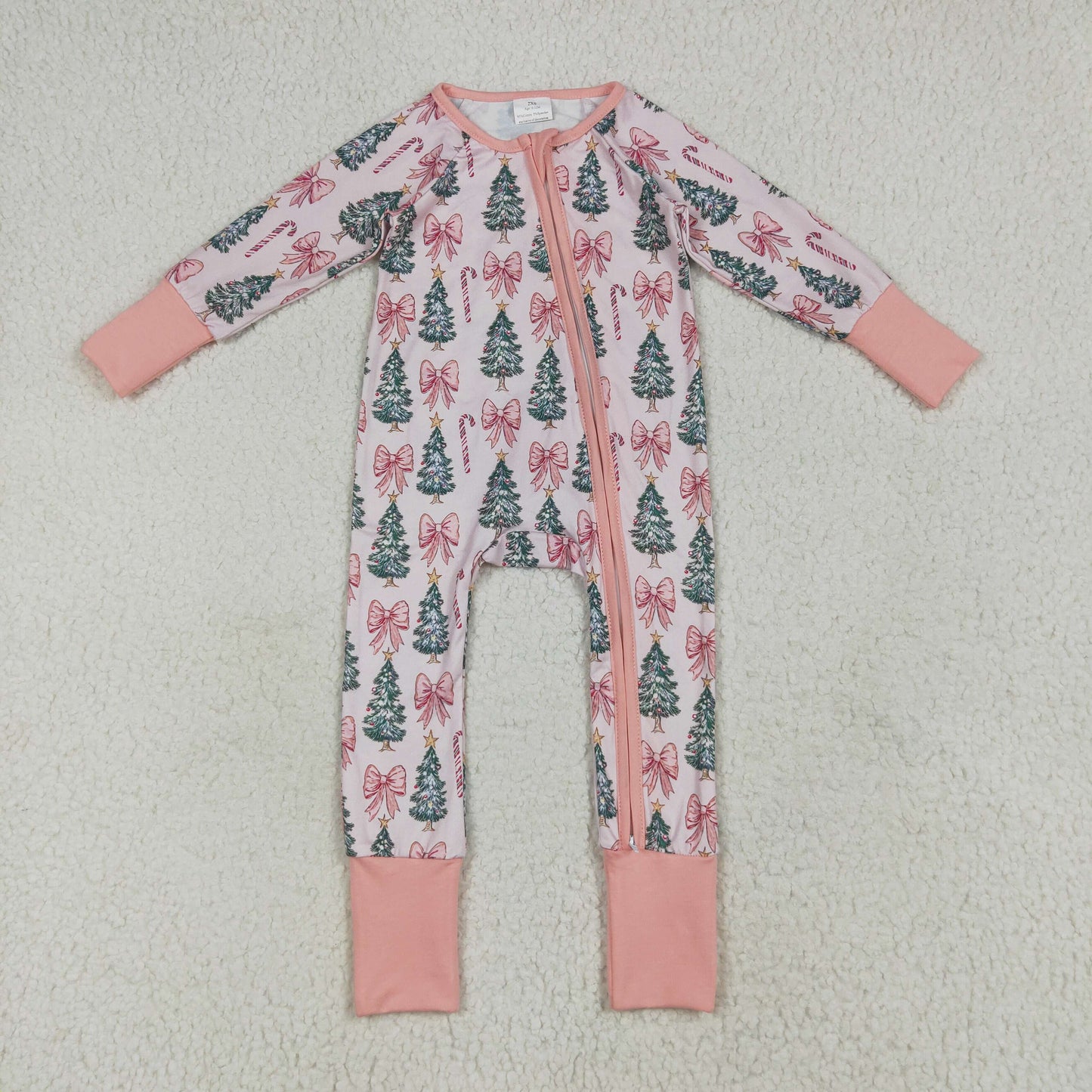 LR2283 Christmas tree girl summer romper 202507 RTS