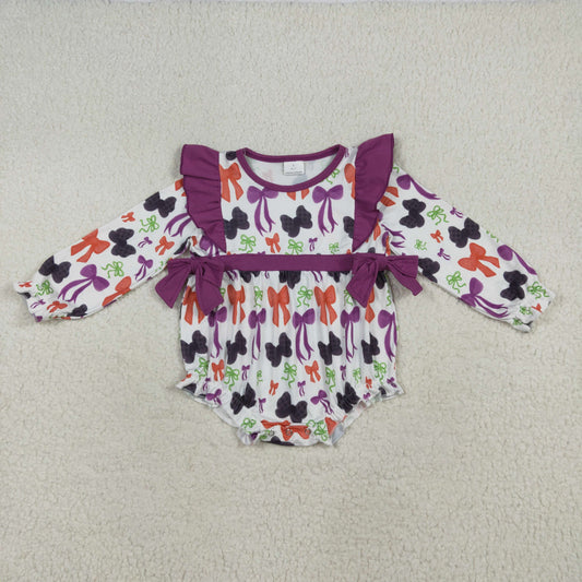LR2285 bow  girl summer romper 202507 RTS