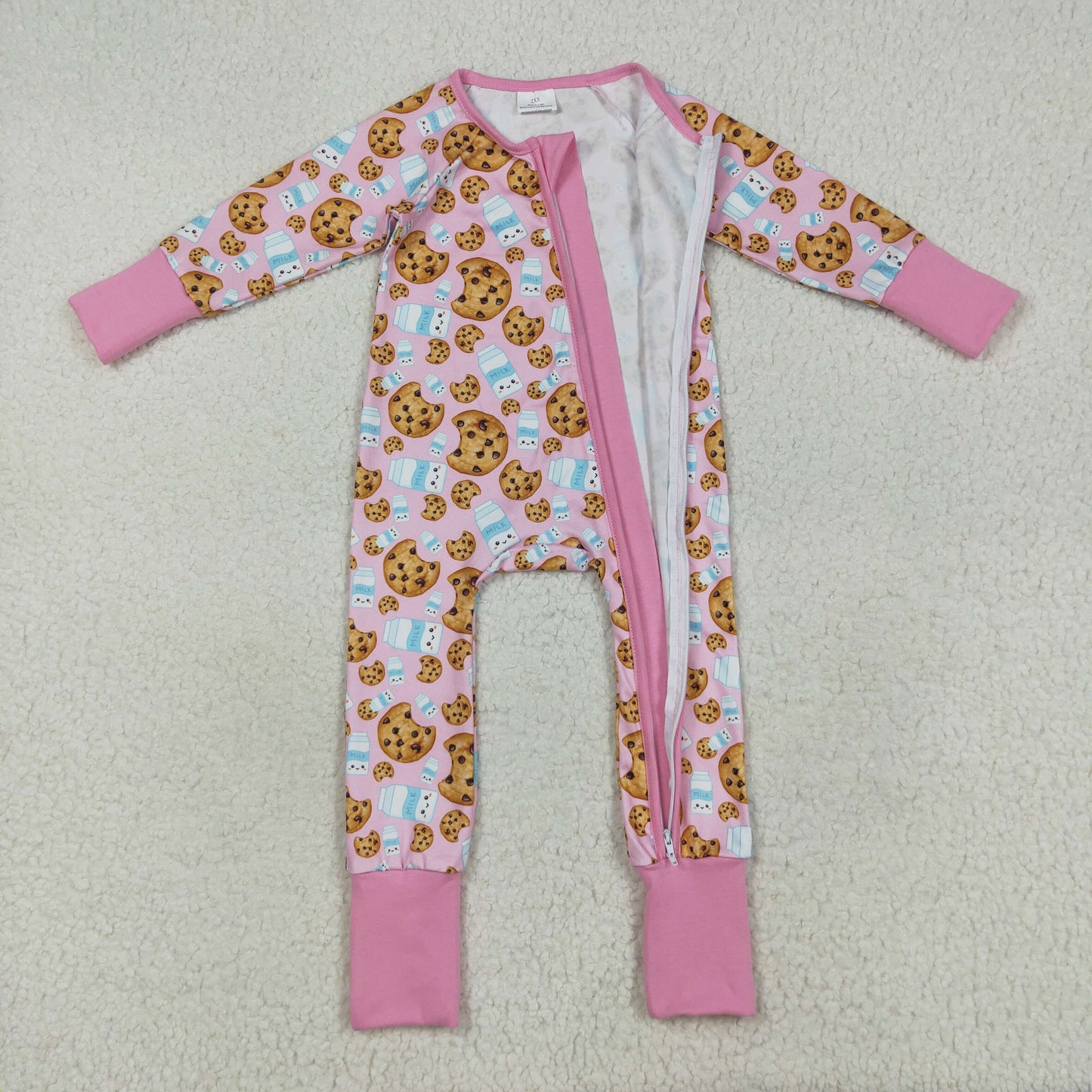 LR2398  Cristmas gingerbread girl summer romper 202507 RTS
