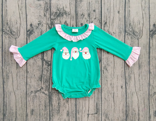 LR2411 embroidery Christmas girl summer romper 202507 preorder