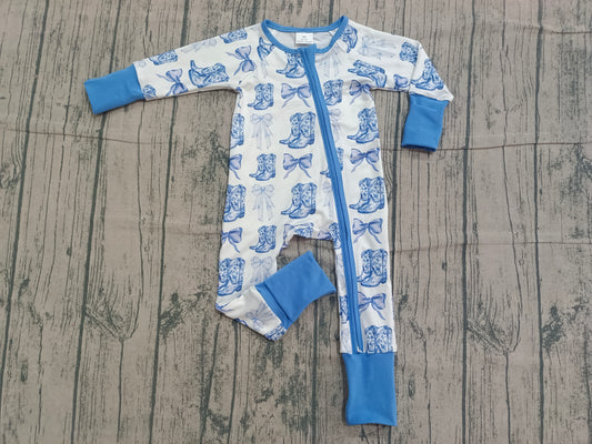 LR2420  BOW BOOTS girl romper 202512 PREORDER