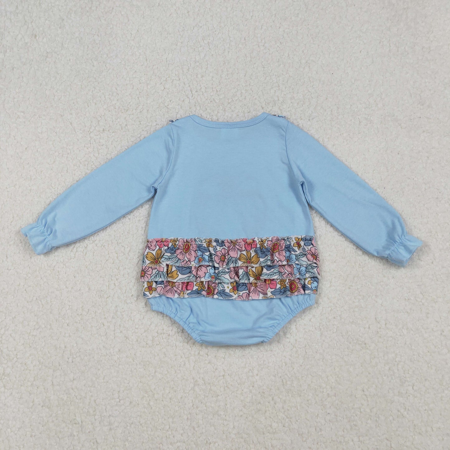 LR2441 embroidery  pumpkin Halloween girl summer romper 202509 RTS