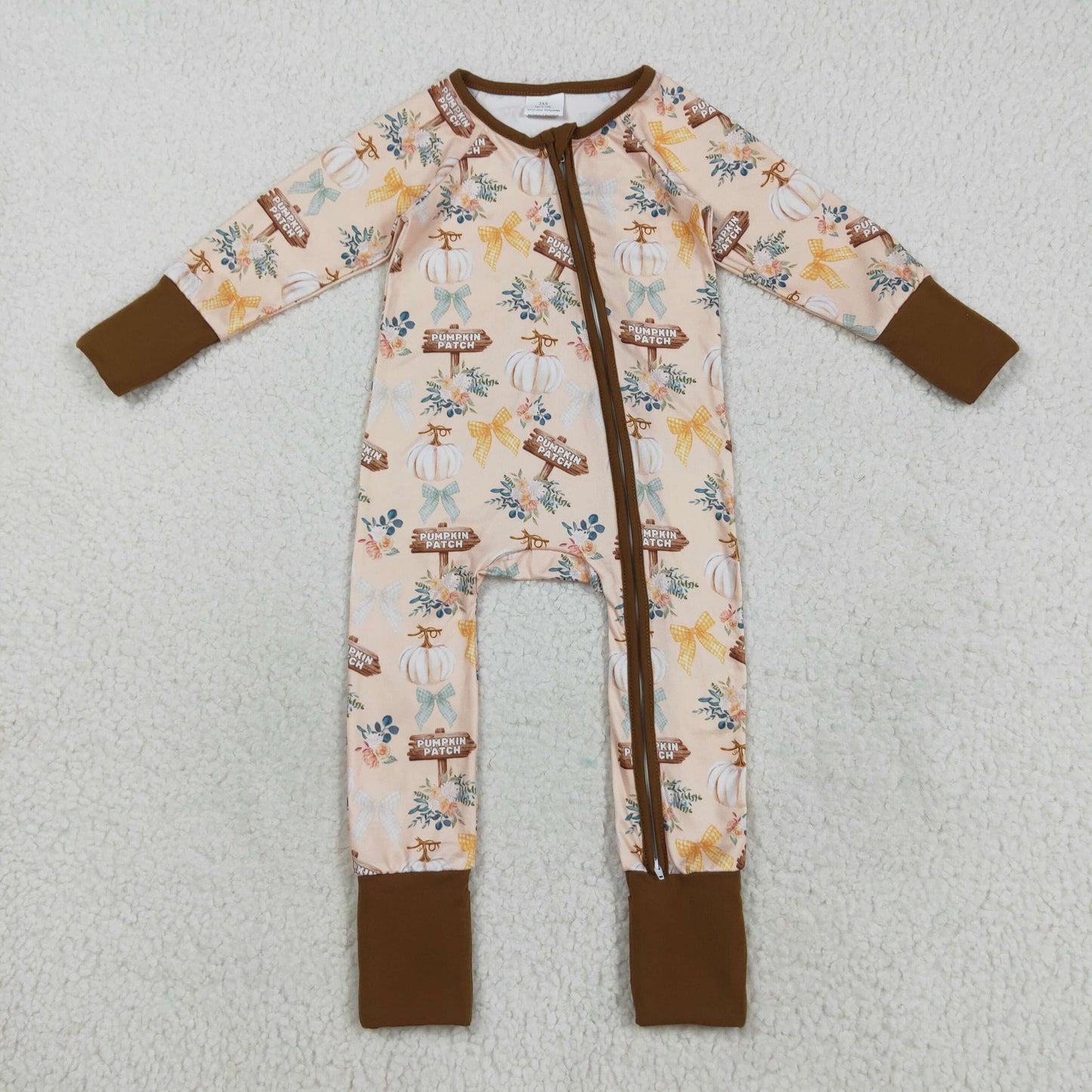 LR2462 pumpkin Halloween girl summer romper 202508 RTS