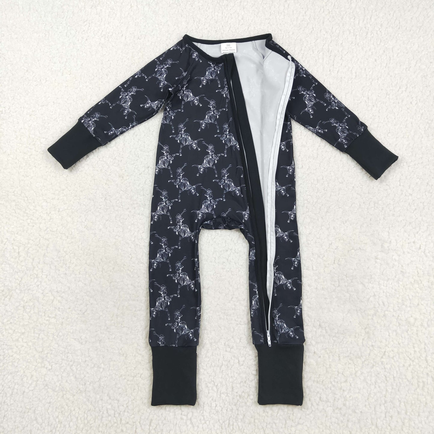 LR2466 black animal Halloween girl summer romper 202508 RTS
