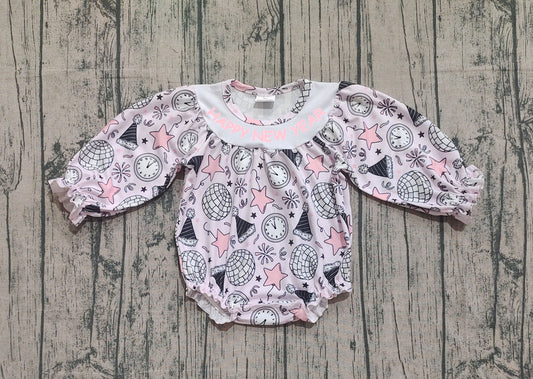 LR2493 Happy new year girl summer romper 202509 preorder