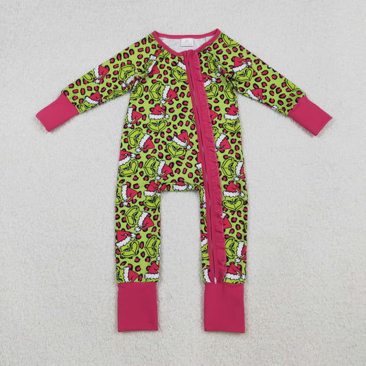 LR2520  CHristmas ginch boy romper 202510 RTS sibling