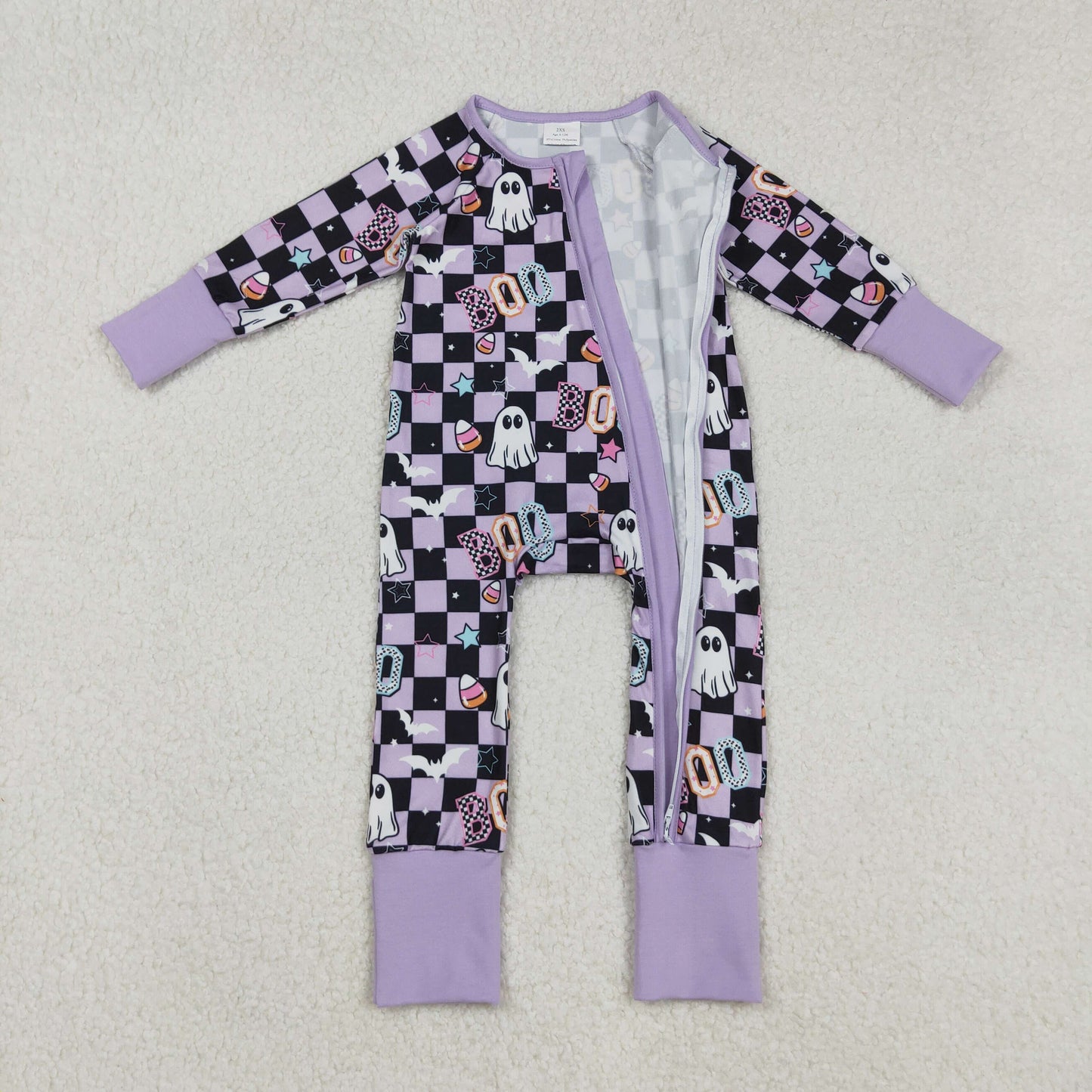 LR2541 Boo candy Halloween girl romper 202509 rts