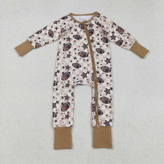 LR2548 star football boy summer romper 202509 RTS