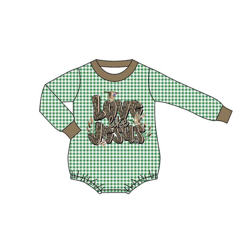 LR2550 love is Jesus boy summer romper 202508 preorder