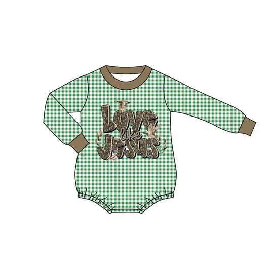 LR2550 love is Jesus boy summer romper 202508 preorder