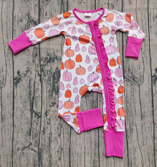 LR2566 pumpkin girl romper 202508 preorder
