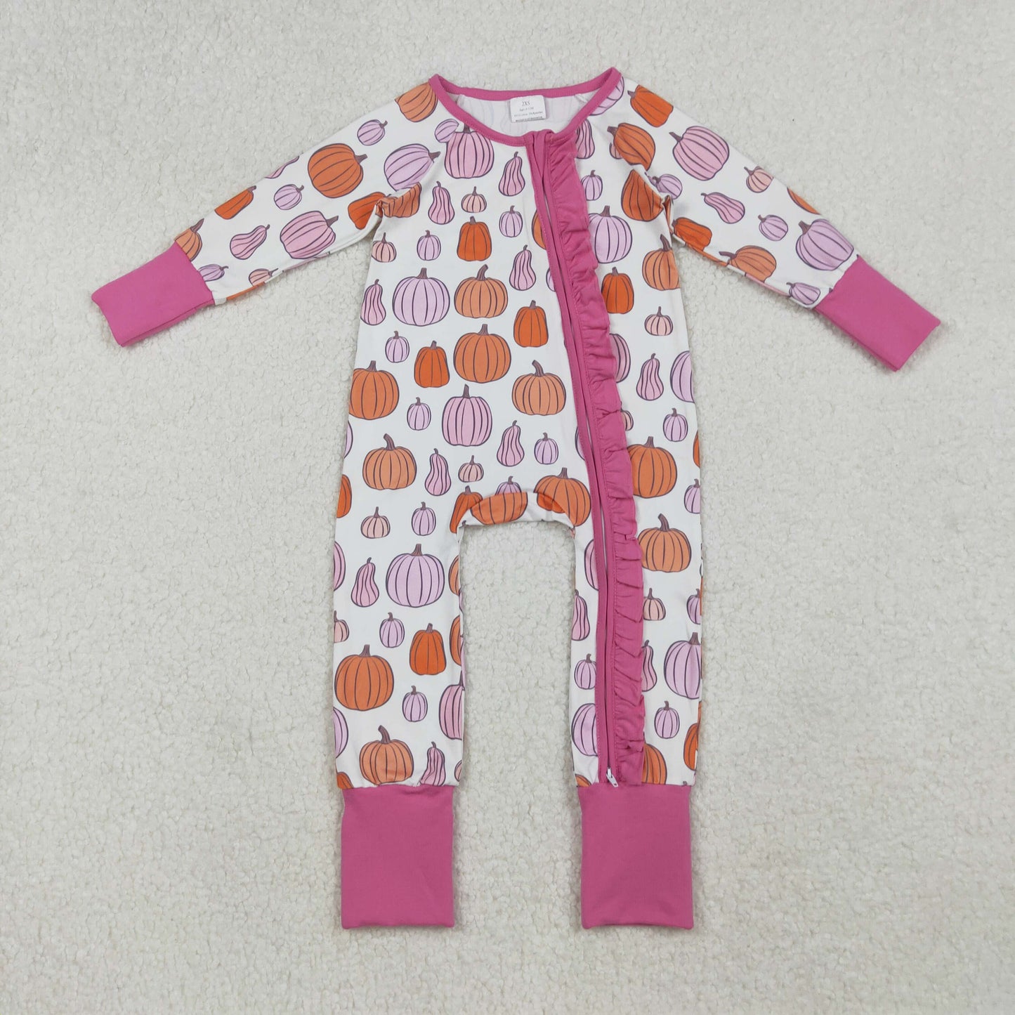 LR2566 pumpkin girl romper 202509 RTS