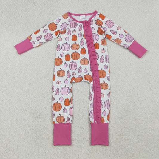 LR2566 pumpkin girl romper 202509 RTS