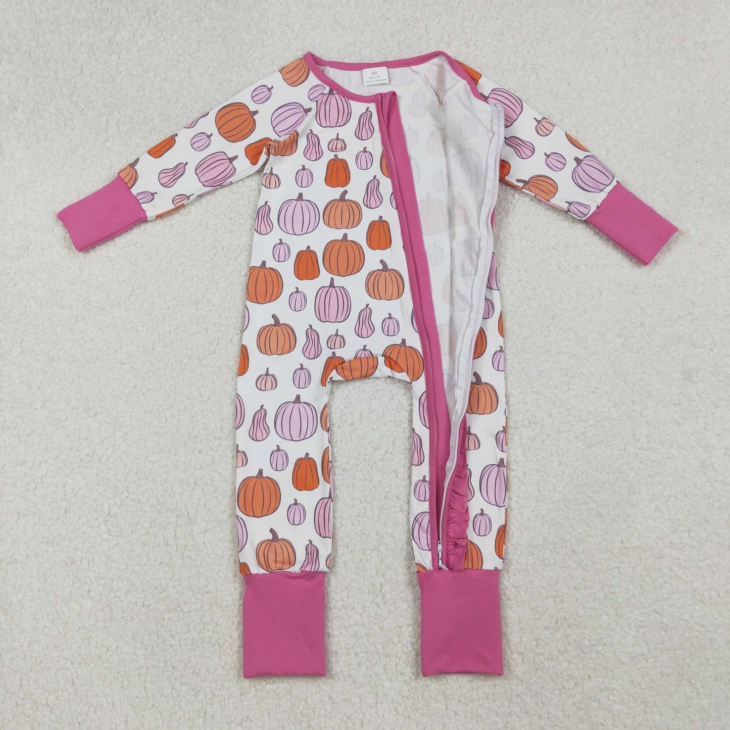 LR2566 pumpkin girl romper 202509 RTS