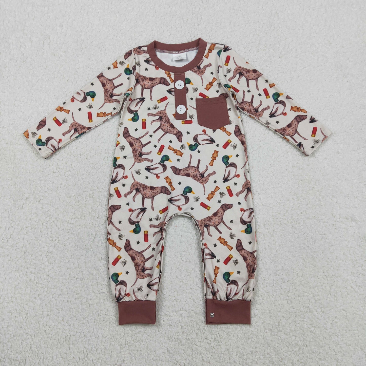 LR2576 dog duck boy summer romper 202601 RTS